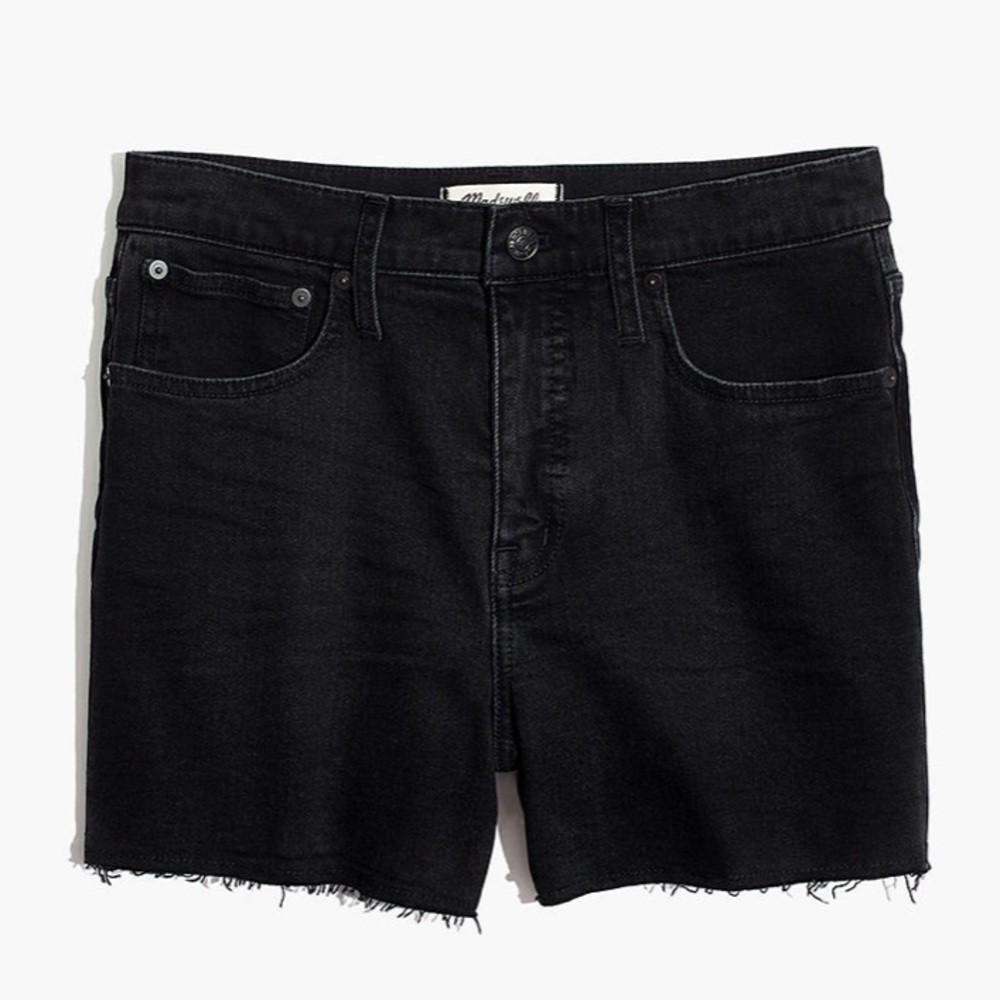 Madewell Black Denim Shorts EUC 26